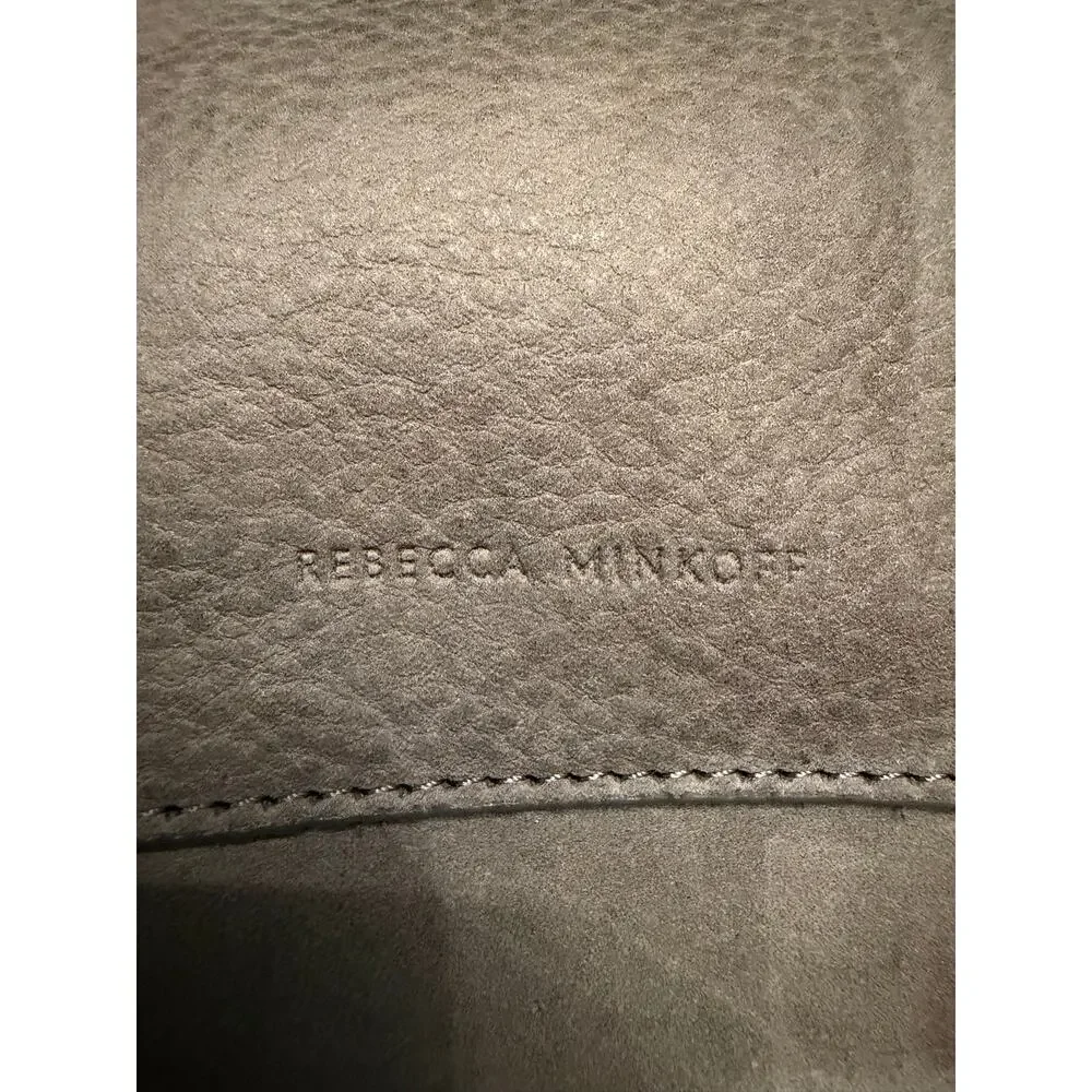 Rebecca Minkoff Darren Top Zip Convertible Crossbody/Shoulder Grey/Taupe Suede